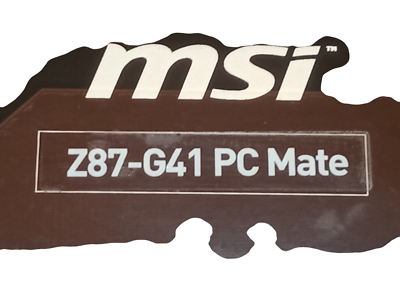MSI Z87-G41 PC Mate, LGA 1150, Intel Motherboard for sale online