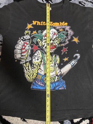 Vintage 1995 White Zombie Freaks and Human Oddities T Shirt