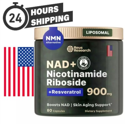 Save 20% - Reus Research NAD+ Supplement Liposomal Nicotinamide Riboside 900mg
