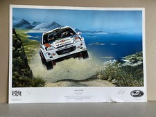 rally car art print Colin McRae and Nicky Grist. Ford Focus WRC