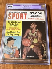 Wilt Chamberlain Stan Musial Sport CGC 9.0 OW/W (1963)- Not Sports Illustrated