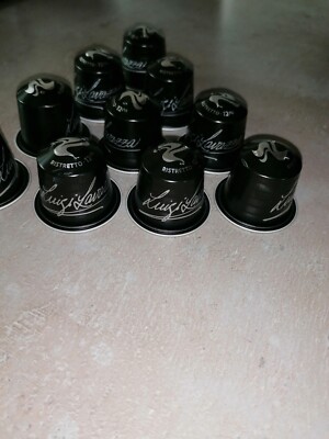 10 leere Lavazza Espresso Maestro Ristretto ALU Kaffee Kapseln w. Nespresso