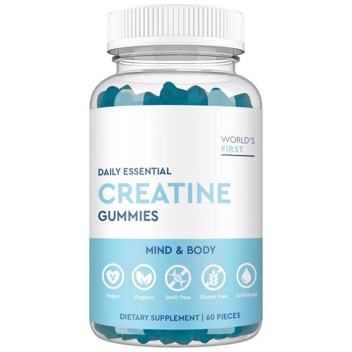 Creatine Gummies for Muscles Growth & Strength Workout Recovery Natural 500mg - Picture 5 of 8