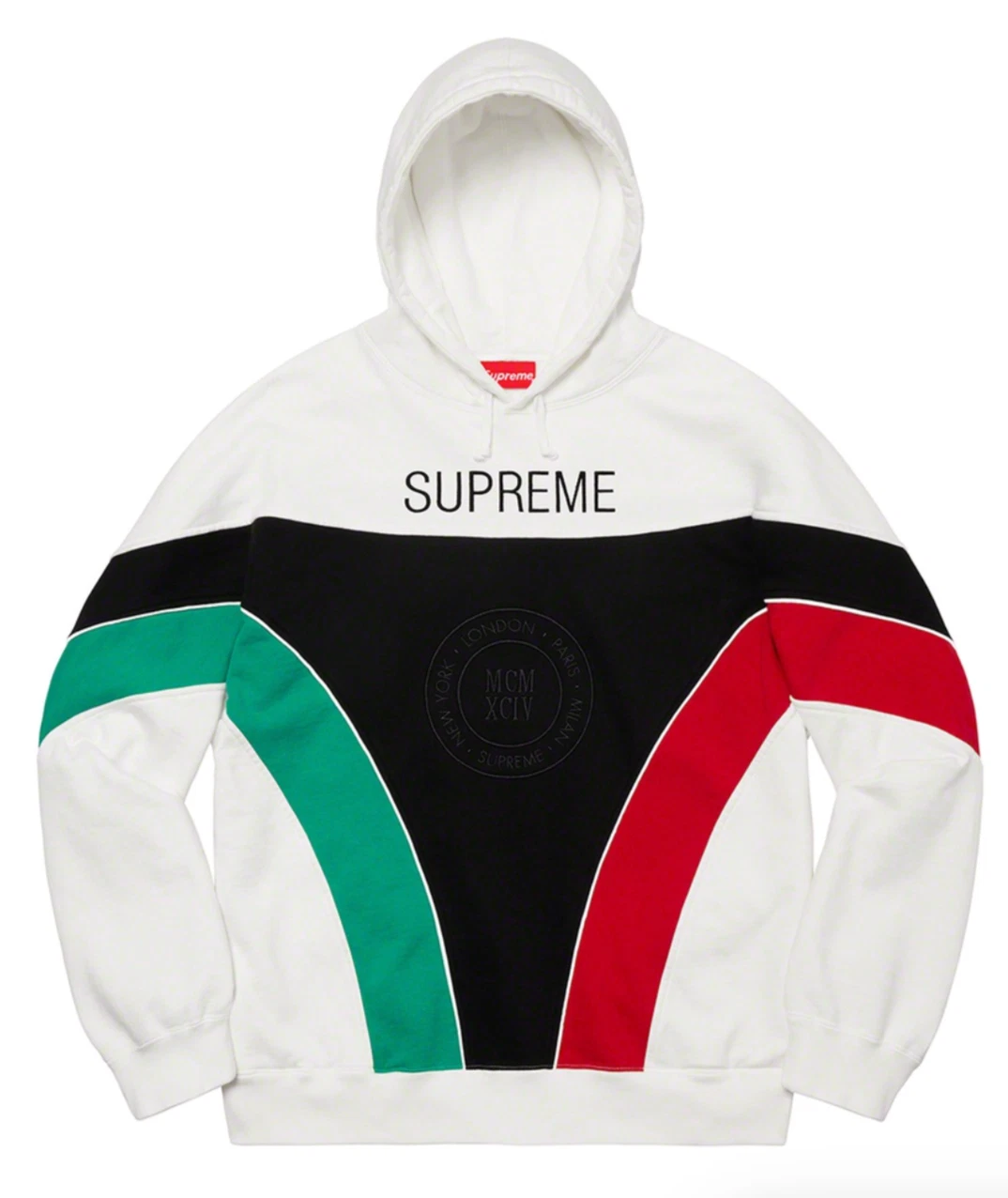 PULL À CAPUCHE SS20 SUPREME MILAN SWEAT SHIRT À CAPUCHE BLANC TAILLE L (#7