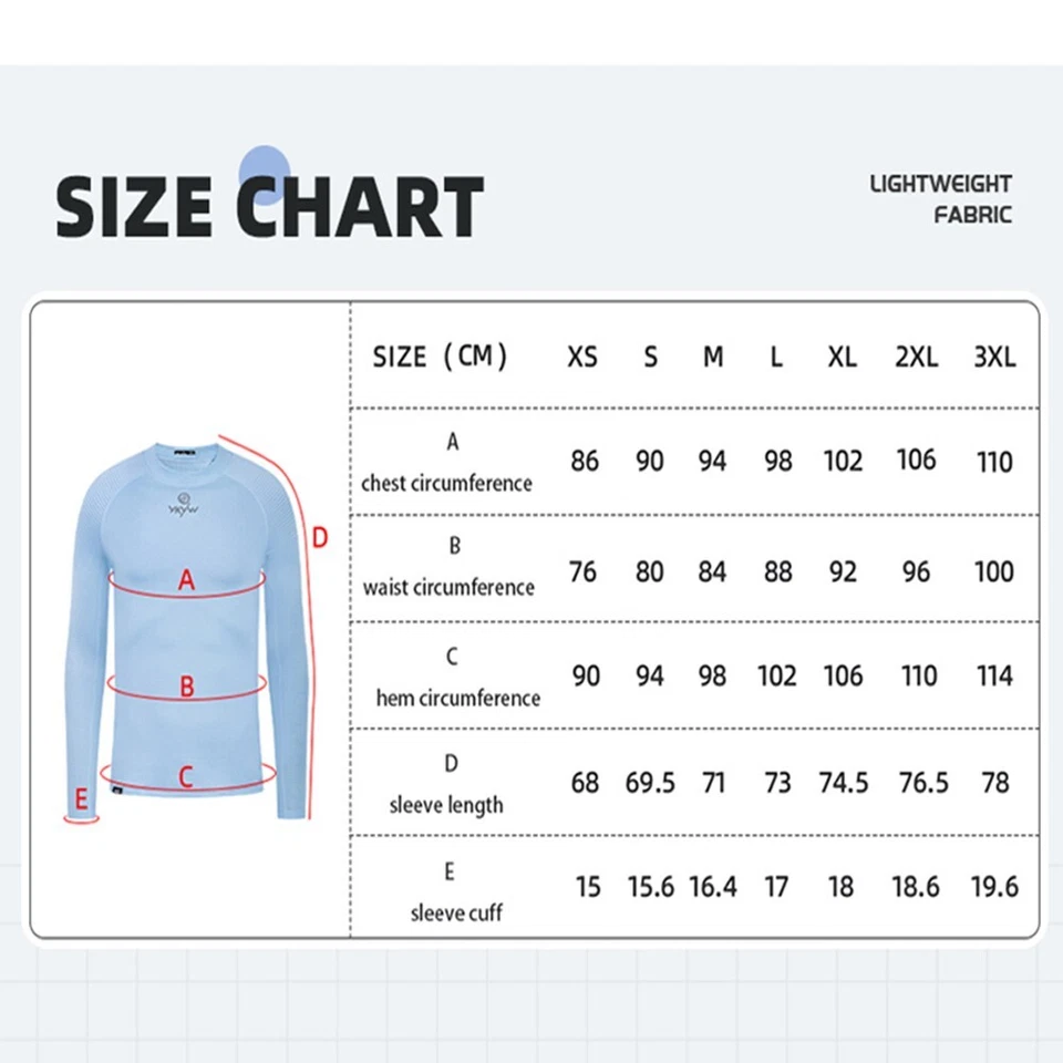 Men Cycling Winter Base Layer  Warmth Thermal Fleece Bicycle Undershirt 0°C - Image 3 of 4