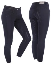 QHP Breeches softshell Alexa anti-slip full seat Black