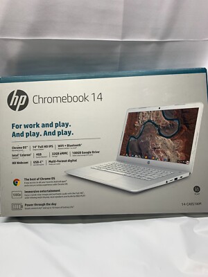 HP Chromebook 14-ca051wm 14 inch (32 GB, Intel Celeron N3350, 1.1GHz, 4GB SDRAM)