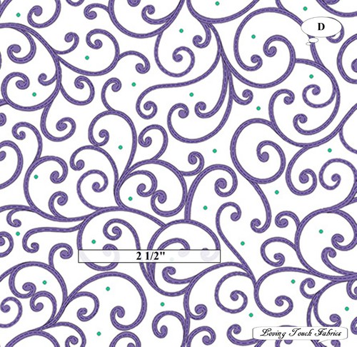 QT, IVY LANE, "IMPERIAL PAISLEY", FRULLATORI, VORTICI, TESSUTI PREZZO @ 1/2 YD - Foto 5 di 5