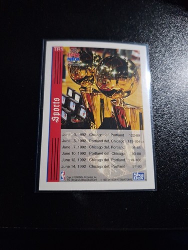 1993-94 NBA HOOPS TRIBUTE SP #TR1 MICHAEL JORDAN CHICAGO BULLS NRMT-MT L@@K!!! - Picture 2 of 2