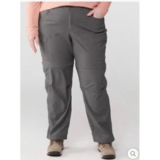 REI Zip Off Sahara Convertible Hiking SPF 50 Cargo Pants Womens 14