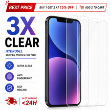 3 Pack Screen Protector for iPhone XR / 11 / 12 / 13 / 14 / 15 / 16 / 17