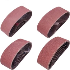 20 PCS 3 inch x 24 inch Abrasive Sanding Belts - 5 Each of 40 80 120 240 Grit