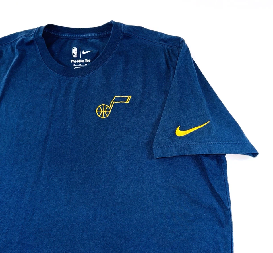 The Nike Tee Men's Size XL Utah Jazz NBA Short Sleeve Embroidered Blue T-Shirt - Image 2 of 4