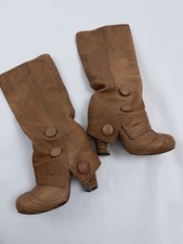 Stivali a pois marroni a scelta irregolari misura 37/4