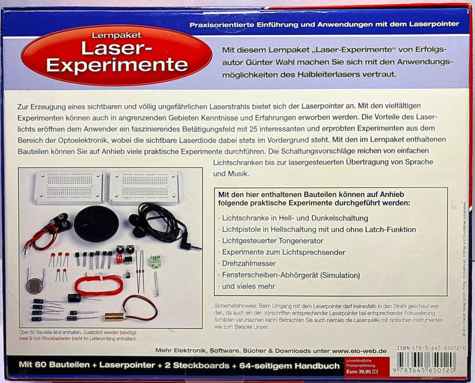 FRANZIS Lernpaket Laser-Experimente , OVP - Bild 2 von 4