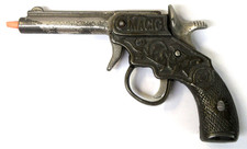 1900's Kenton MAGIC 6" cast iron capgun cap gun