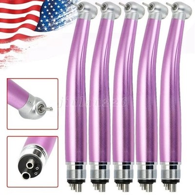 1/5Pcs USA Dental High Speed Handpiece PANA-MAX Air Turbine 4 Holes Purple