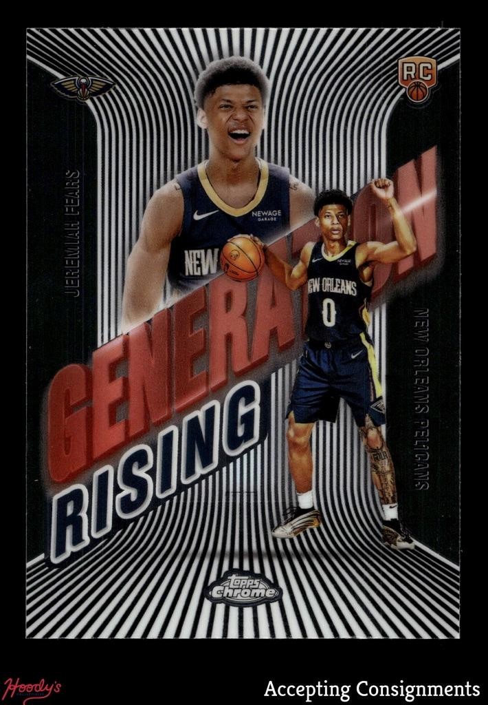 2025-26 Topps Chrome Generation Rising #GR7 Jeremiah Fears RC ROOKIE PELICANS