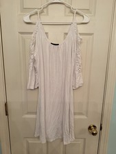 Ineffable Dress With Cold Shoulder Sleeves And Lace Detail Size XL