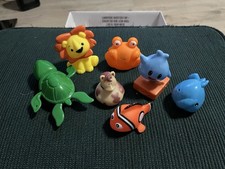 Toy Rubber Animal Lot of 7 Figures 3  Tall Bathtub Toys 12/13/25 M