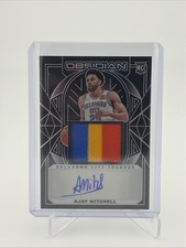Ajay Mitchell 2024-25 Obsidian Rookie Patch Auto RPA /125 SP Thunder Tri Color