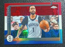 2025-26 TOPPS CHROME BASKETBALL D'ANGELO RUSSELL RED WHITE BLUE REFRACTOR #79