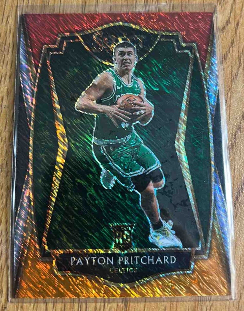 2020 Panini Select Payton Pritchard Red White Orange Shimmer #196 RC Celtics
