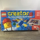 Vintage LEGO CREATOR The Race To Build It Board Game 100% Complete Roseart 1999