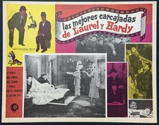 THE BEST OF LAUREL AND HARDY ORIGINAL MEXICAN LOBBY CARD 1968