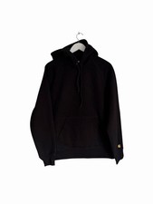 Carhartt WIP Chase Hoodie New £90 Cotton Heavyweight Pullover Size M Black