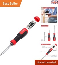 Image of Professional-Grade 13-in-1 Screwdriver with Alloy Steel Bits & Soft Grip Handle