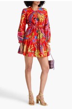 Farm Rio Red Magic Forest Mini Dress Women's Size Medium