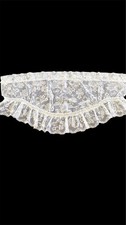 Lace White Curtain Swag Romantic Grandmacore 1 Piece 38"