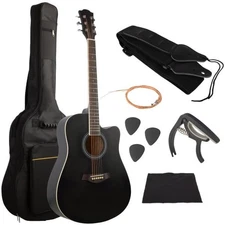 HEY! PLAY! STORE 41IN ACOUSTIC GUITAR KIT HEY PLAY 80-TT0079 - BLACK