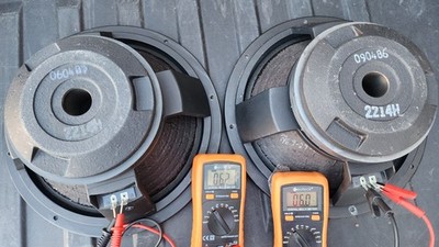Vintage JBL 2214H Woofer Speakers Pair Org Refoamed for 4425 L100T etc