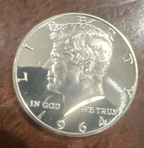 1964 Kennedy Half Dollar CHOICE GEM PROOF 90% Silver United States Coin