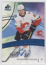 2020 Upper Deck SP Game Used Authentic Rookies Blue Alexander Yelesin Auto k4c