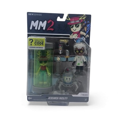 Jazwares MM2 Dev series Research Facility 7 Pieces W/exclusive Virtual Item Code