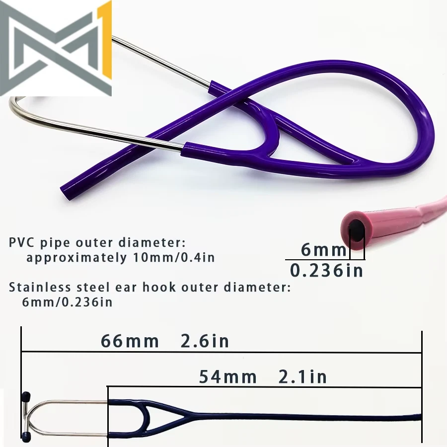 HM-9260 Electronic Stethoscope Accessories Stethoscope Rubber Tube Electronic Do - Bild 3 von 4