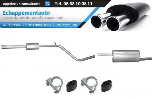 Pot d'échappement central arrière Dacia Sandero 1.6 2008 2009 2010 2011