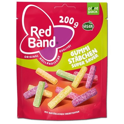 (7,85 /1kg) Red Band Gummi Stäbchen super sauer 200g Beutel