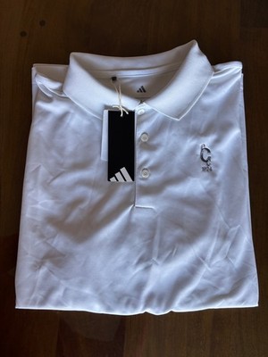 NWT MEN'S ADIDAS PERFORMANCE POLO, SIZE: L, COLOR: WHITE (M3.13)