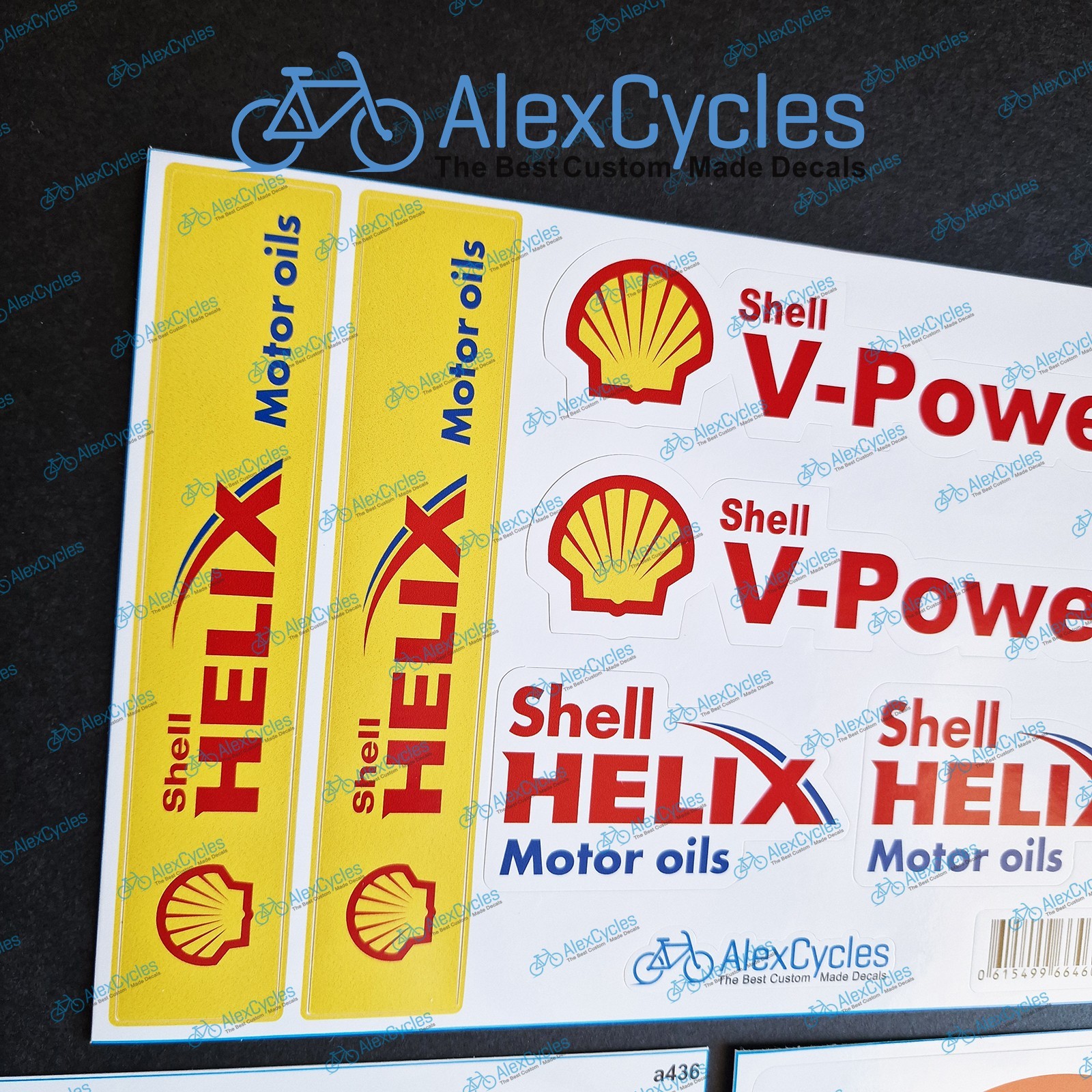 Shell Helix V Power Ferrari Style Sponsor Decals Stickers Kit High ...