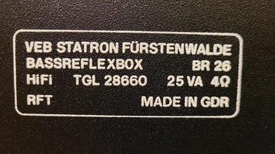 RFT BR 26 classic Bassreflexboxen, 1 Paar, sehr guter Zustand - Bild 15 von 17