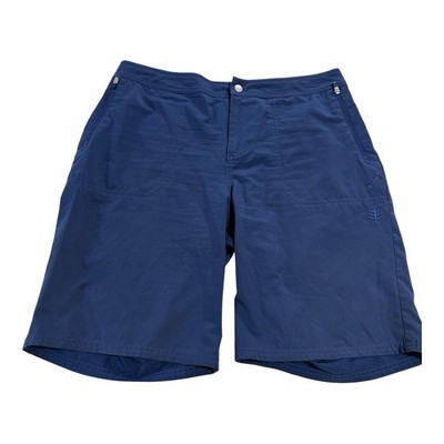 Coolibar Schooner Board Shorts Women s 8 Blue UPF 50+ Sun Protection 9  Inseam