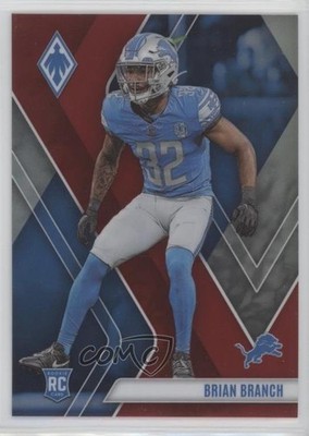 2023 Panini Phoenix Rookies Red 78/250 Brian Branch #163 Rookie RC lz7