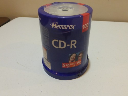 Memorex CD-R Digital Media 52X 700mb 80Min 100 Pack Brand New Factory Sealed - 第 3/5 張圖片