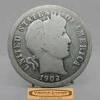 1902-O Barber Silver Dime, 90% Silver - #C58938NQ