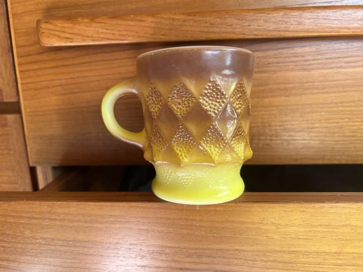 40s 50s Fire king ファイヤーキング ミキシングボウル ゴールド Anchor Hocking Fire King Kimberly Diamond Coffee Cups Mugs Yellow