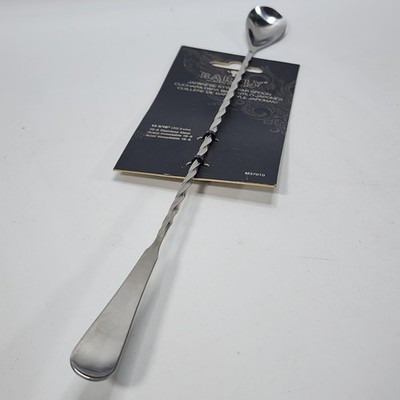 Barfly Standard Bar Spoon, Japanese Style 13 3/16'' (33.5 cm), Stainless Steel